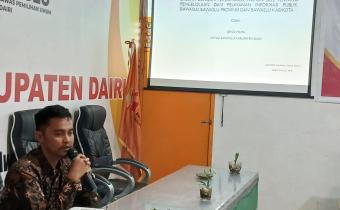Pemaparan Diskusi Panel oleh Ketua Bawaslu Kab.Dairi